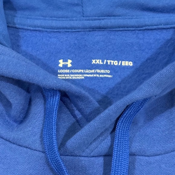 Under Armour Men's Blue Cotton Blend
Loose Fit Hoodie Sweatshirt XXL - Picture 3 of 5